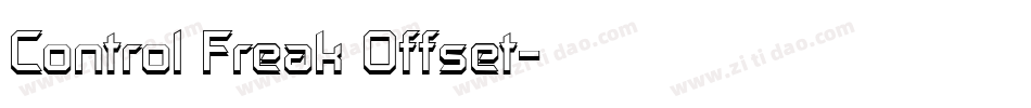 Control Freak Offset字体转换